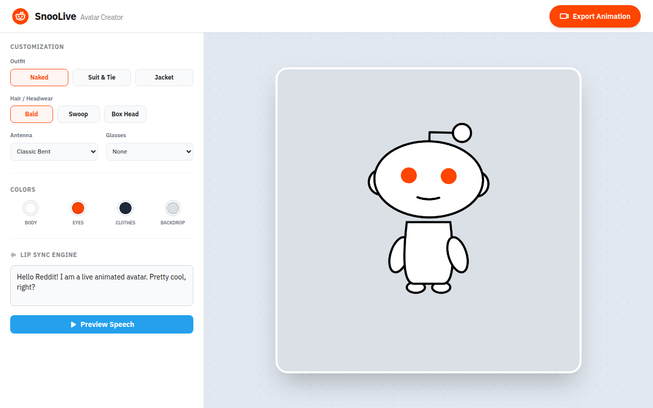 V0 5 Snoo Live Avatar
